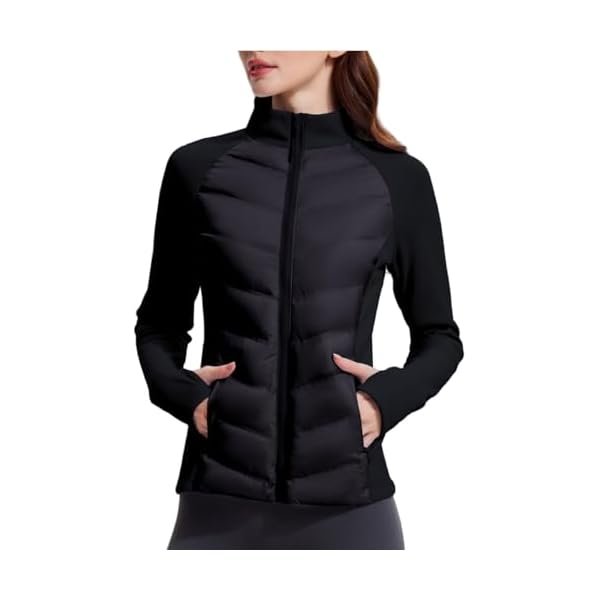 Lightweight Puffer Jacket Women Packable 800 Fill Powder Quilted Fall Winter Down Jackets for Hiking Running